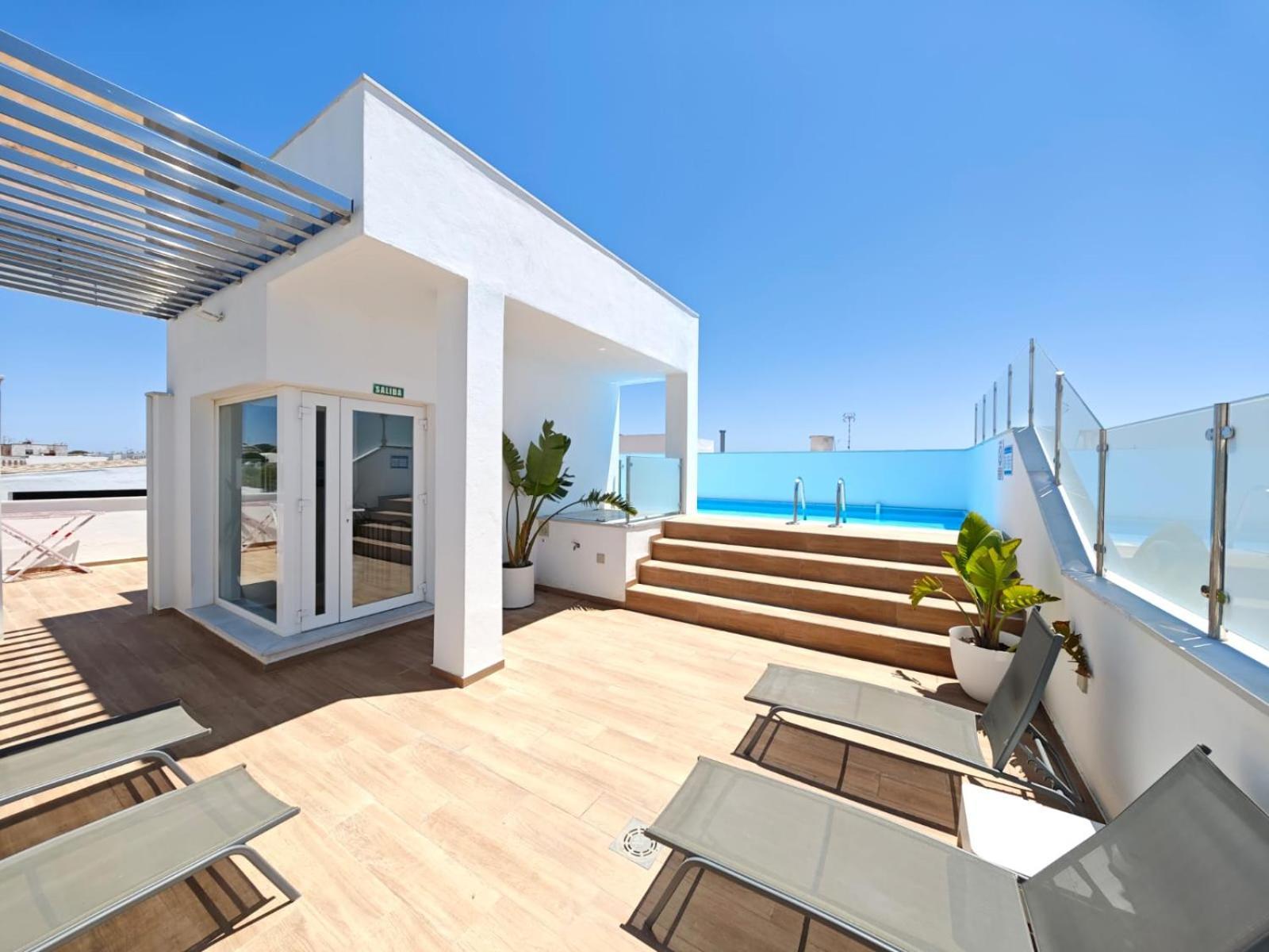 Apartamento Nuevo En Planta Baja A Con Piscina Y Solarium Barbate Exterior foto